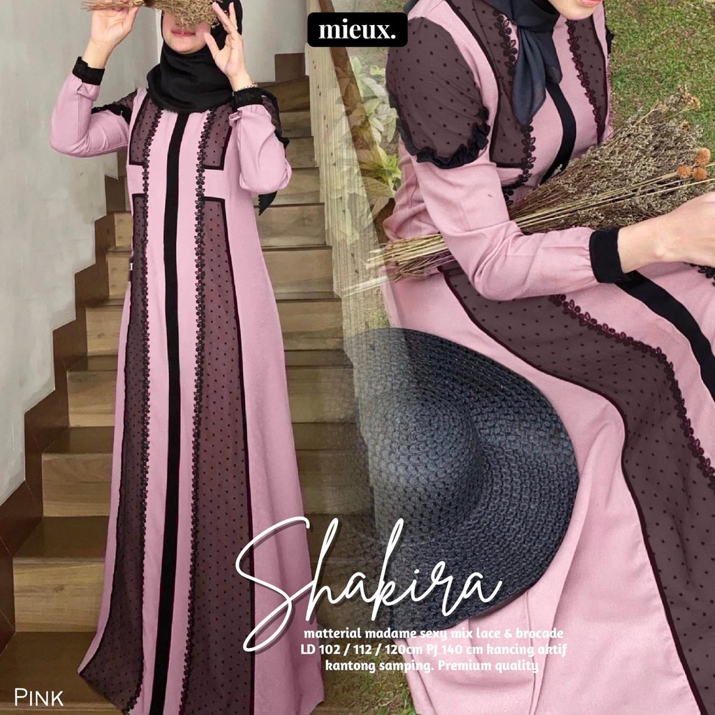 GAMIS TURKEY SHAHIA DRES gamis muslim wanita all model mieux super mewah farasya-shakira pink