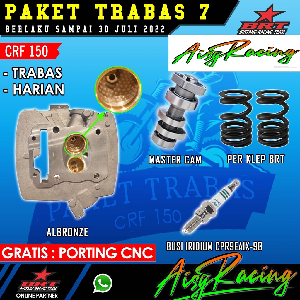 Super Head BRT Cylinder Kop CRF Verza Megapro New PORTING CNC
