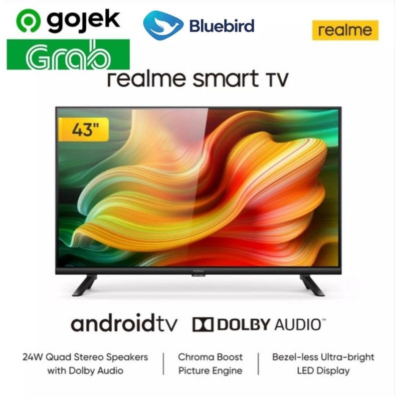 realme Smart TV 43 inch Android TV Garansi Resmi