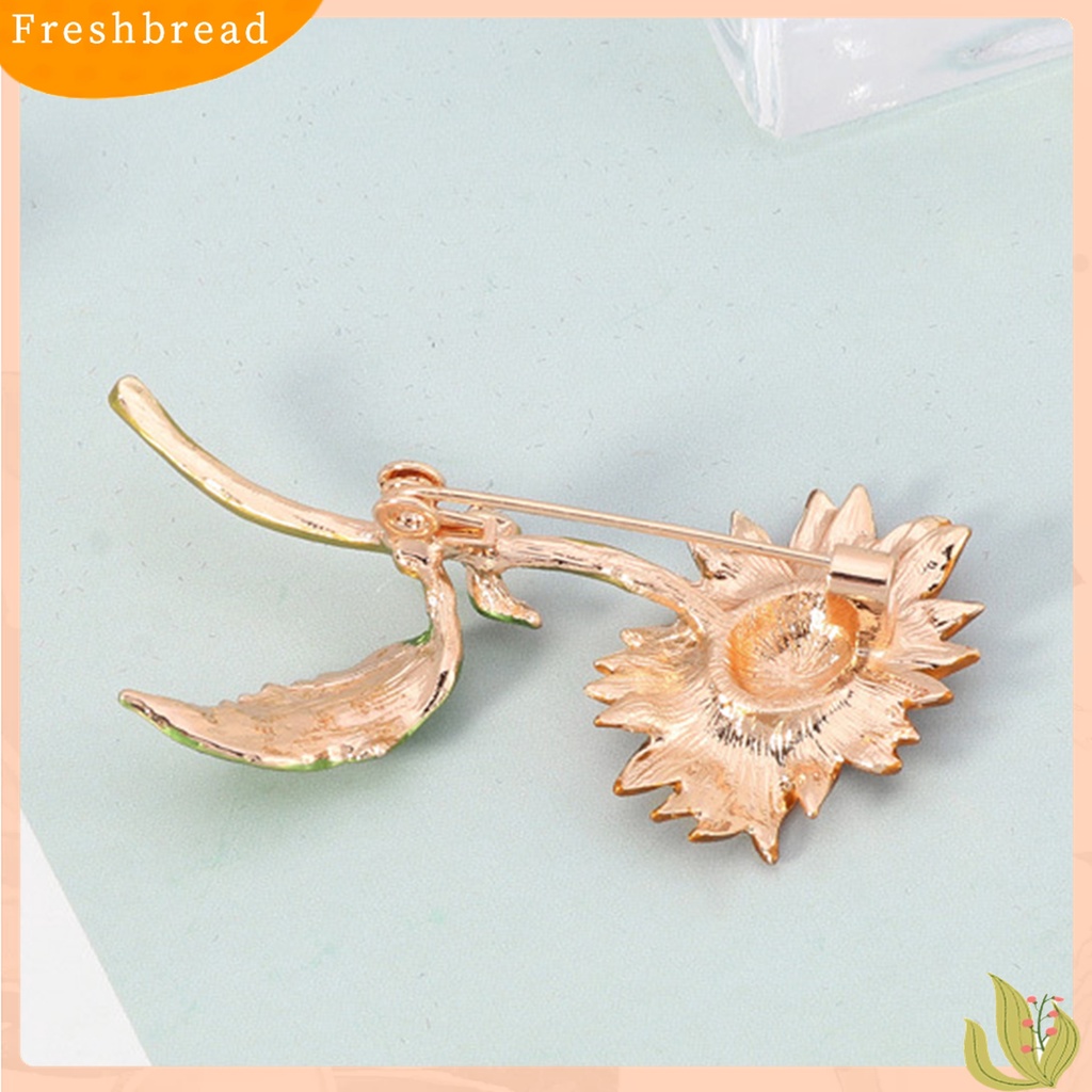 Terlaris Summer Style Sunflower Shape Jewelry Gift Creative Brooch Pin for Party