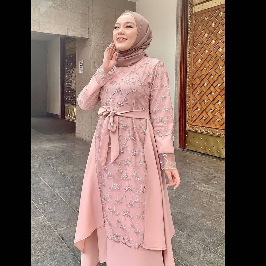 BLUS SIFON LONGGAR LENGAN PANJANG AKSEN PITA UKURAN BESAR UNTUK WANITA