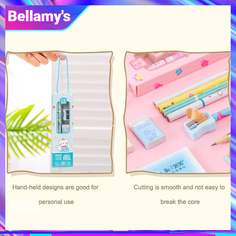 

COD ❤️ Alat Tulis Portabel Set Penghapus Pensil Kotak Hadiah Siswa Ulang Tahun TK Hadiah Kreatif-Bellamy's