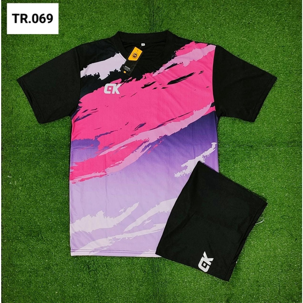 SETELAN OLAHRAGA TR069 BAJU FUTSAL KAOS RUNNING JERSEY TRAINING MURAH 1 SET PAKAIAN VOLLY BAJU VOLI 