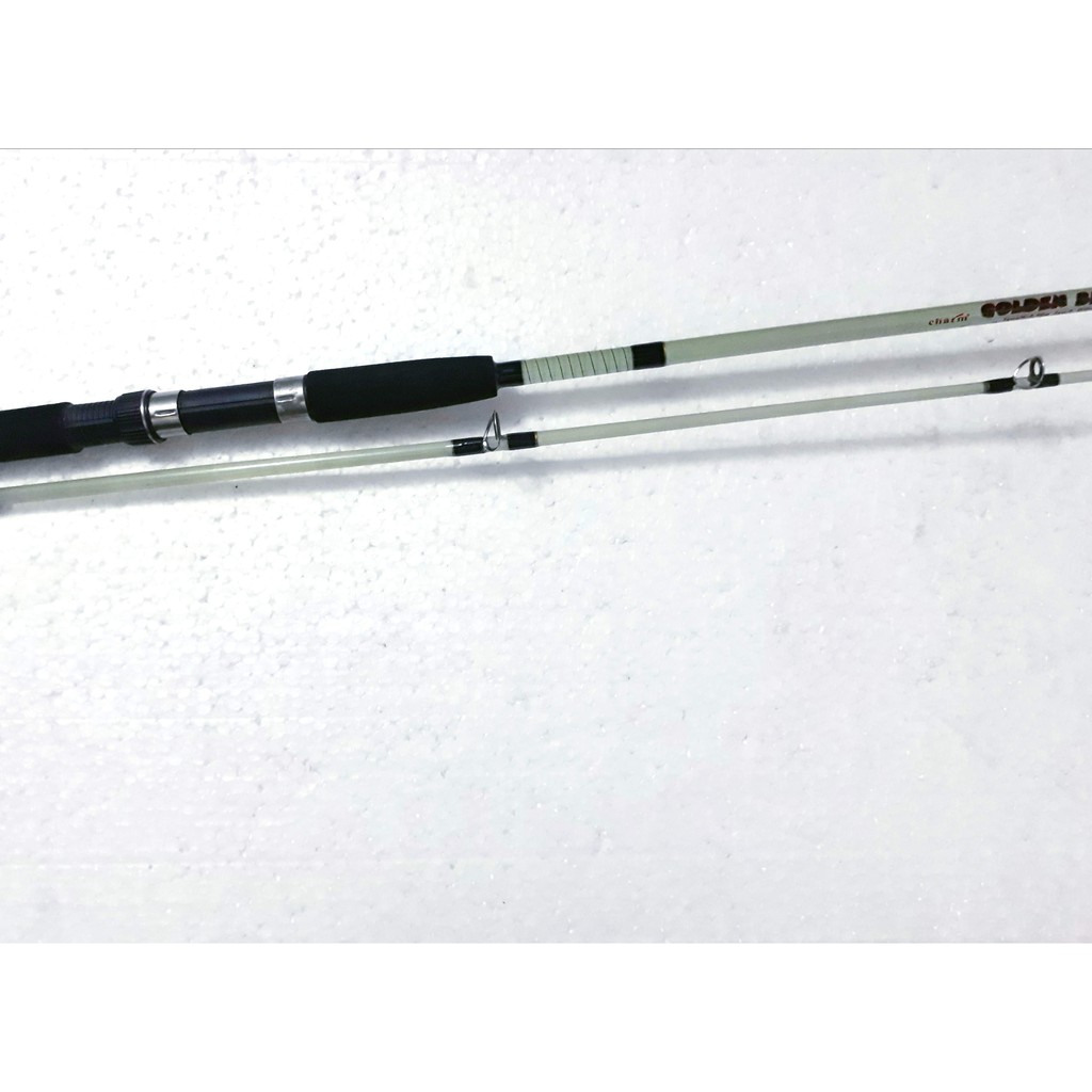 Joran Pancing Sungai - Laut Solid Padat Sambung Dua 240 Cm Kuat Kaku Walesan Tongkat Gagang Mancing