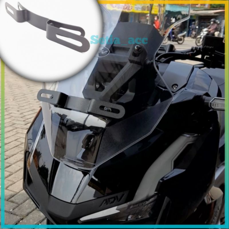 Breket Dudukan Plat Nomor no NMAX XMAX Honda PCX ADV 150 160  XMAX NMAX LEXI depan di depan visor bahan tebal anti goyang