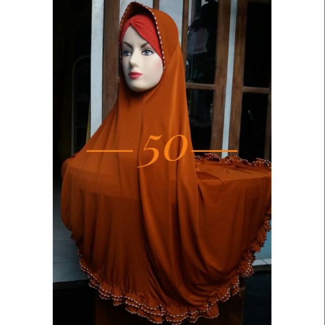 JILBAB JERSEY JUMBO REMPEL MURAH SEKALI