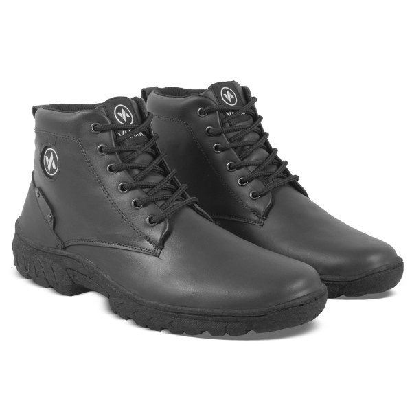 Sepatu Boots Pria V 4793 Brand Varka Sepatu Outdoor Trekking Kuliah Kerja Hangout Trendi Berkualitas Warna Hitam