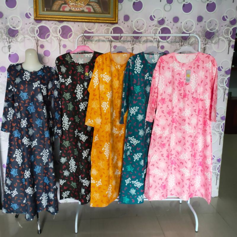 paket gamis katun LD 100 PB 130