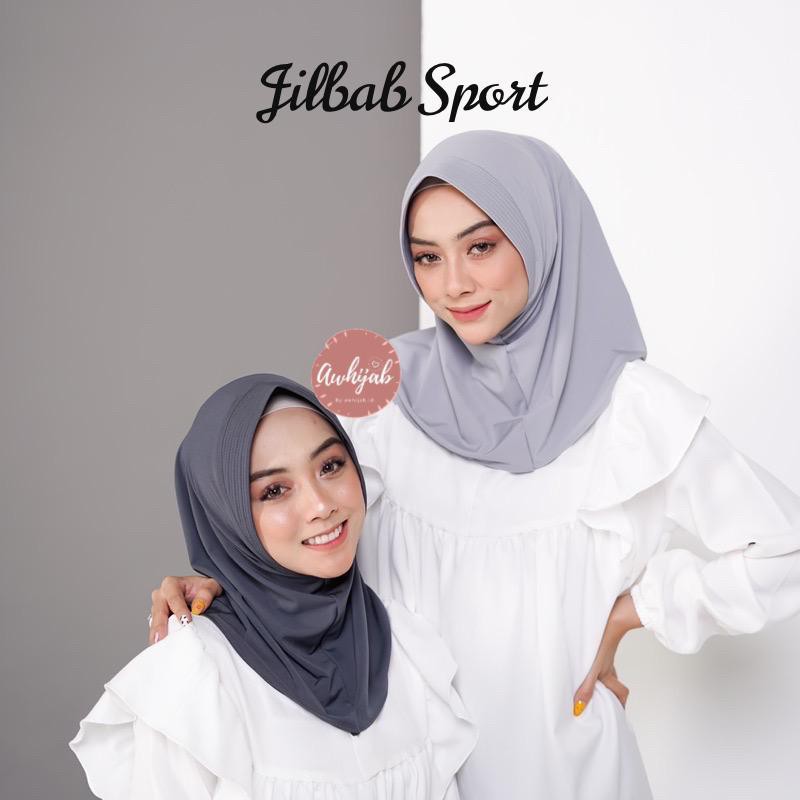 Jilbab Sport Instan / Hijab Sport / Jilbab Lycra / Jilbab Pendek