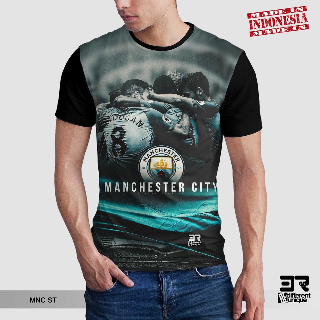 [ COD ] KAOS PRINTING GAMBAR TEAM SEPAKBOLA MANCHESTER CITY MNCST - BAJU SEPAK BOLA DISTRO ORIGINAL 