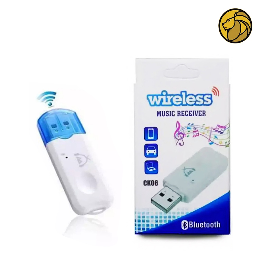 Bluetooth Music Receiver Audio USB CK-06 Tanpa Kabel Aux Wireless Music