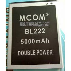 Battery Batre Baterai Double Power Mcom Lenovo A660 S660 A668T BL-222 BL222 BL 222