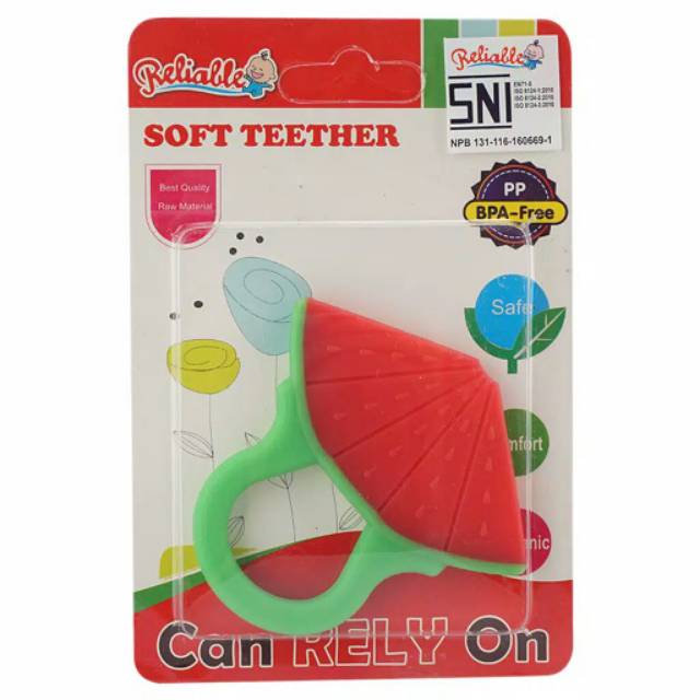 Silicon Teether mainan gigitan bayi SNI BPA-FREE S1