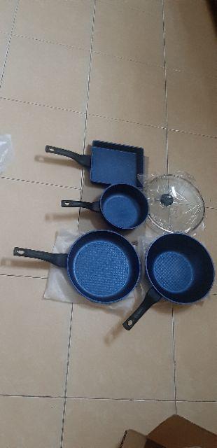 Neocook Frying Pan Set Of 5 / Megastone Pan / Panci Keramik