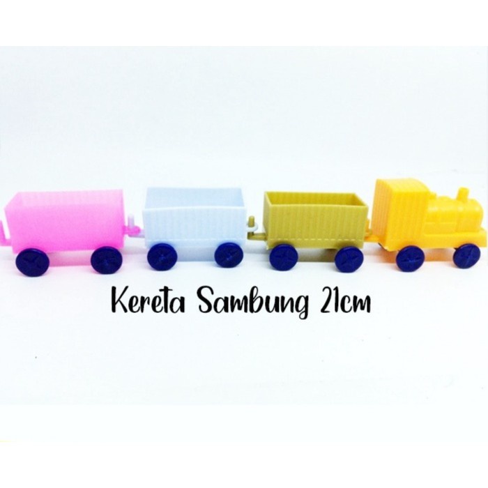 MOMBABY1 Mainan jadul - Mainan kereta warna warni anak 21 cm MOMBABY1