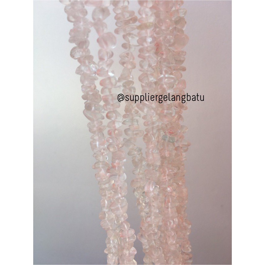 kerikil Batu alam white quartz kuarsa putih 1cm kilap aksesoris craft bahan supplier grosir fashion