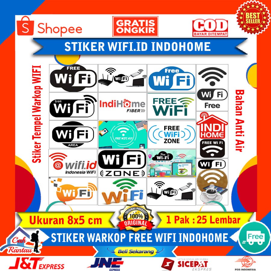 Stiker Warkop Wifi Id Indihome Free Wifi Sticker Hiasan Dekorasi Tempelan Tempel Dinding Logo Wifi Shopee Indonesia