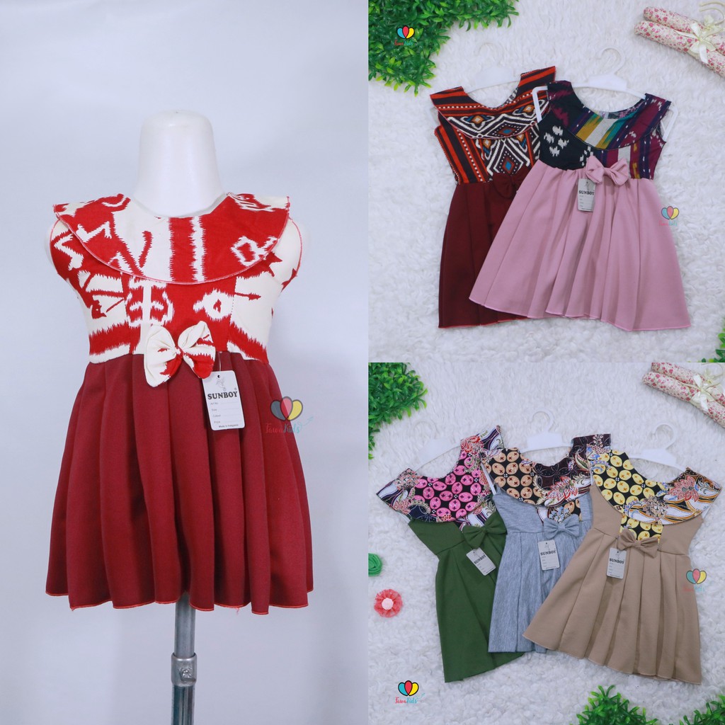 Dress Batik uk Bayi 0 12 Bulan Dres Anak Perempuan Dress Batik uk Bayi 0 12 Bulan Dres Anak Perempuan