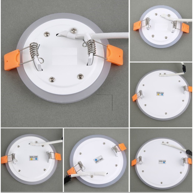 Downlight LED 6 Watt Putih + 3 Watt Soft Warm White