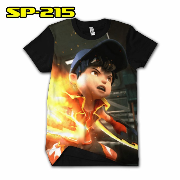 Kaos Boboiboy Api Baju Kartun Boboiboy Halilintar