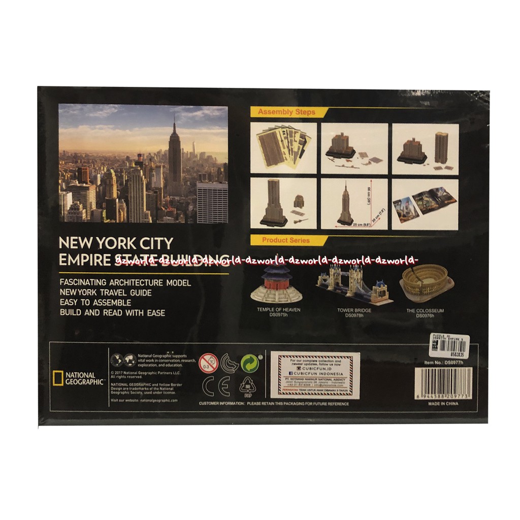 National Geographic New York City Empire State Building 3D Puzzle