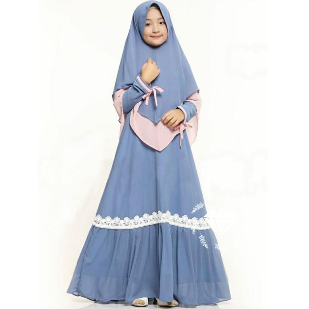 imq-50 GWENITA KIDS BAJU SYARI GAMIS ANAK REMAJA SMP PEREMPUAN USIA UMUR 13 - 14 TAHUN //
