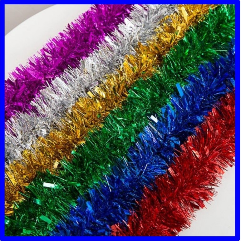 RUMBAI TINSEL SLINGER HIASAN DEKORASI POHON NATAL RUMBAI TINSEL SLINGER HIASAN DEKORASI POHON NATAL