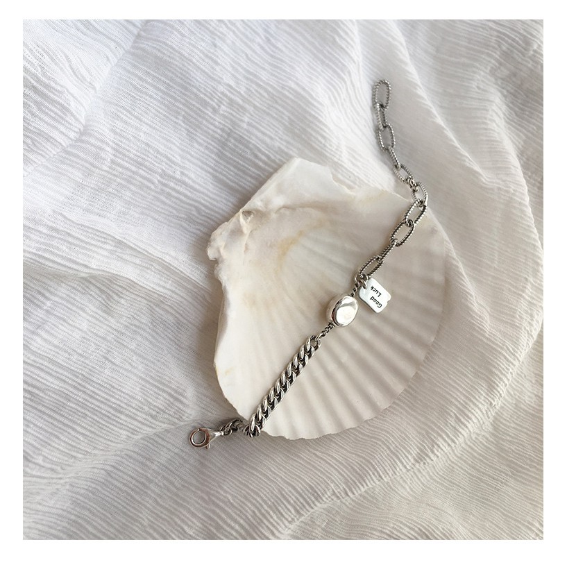 925 perak sterling untuk wanita gelang fashion perhiasan Korea beruntung