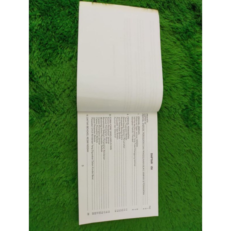 Buku ORI Panduan Manual Pemilik Nissan March