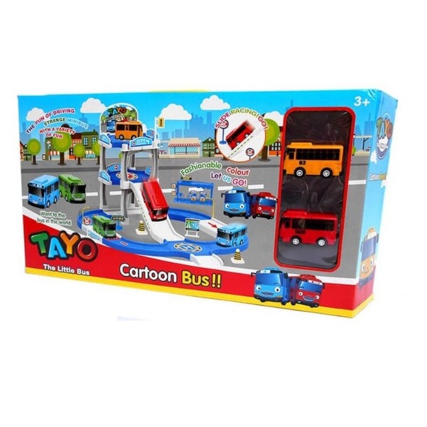 MAINAN TAYO PLAYSET | TAYO DIECAST | TAYO SET GARASI | TRACK TAYO | TAYO TRACK | TAYO PARKING LOT Z002