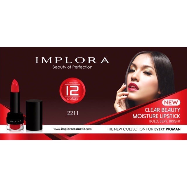 IMPLORA LIPSTIK Moisture (LIPSTIK HITAM)