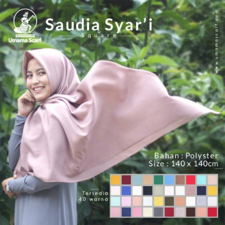 SEGI EMPAT UMAMA SYARI / SAUDIA SYAR'I / HIJAB JILBAB KERUDUNG JUMBO POLOS by umama scraft