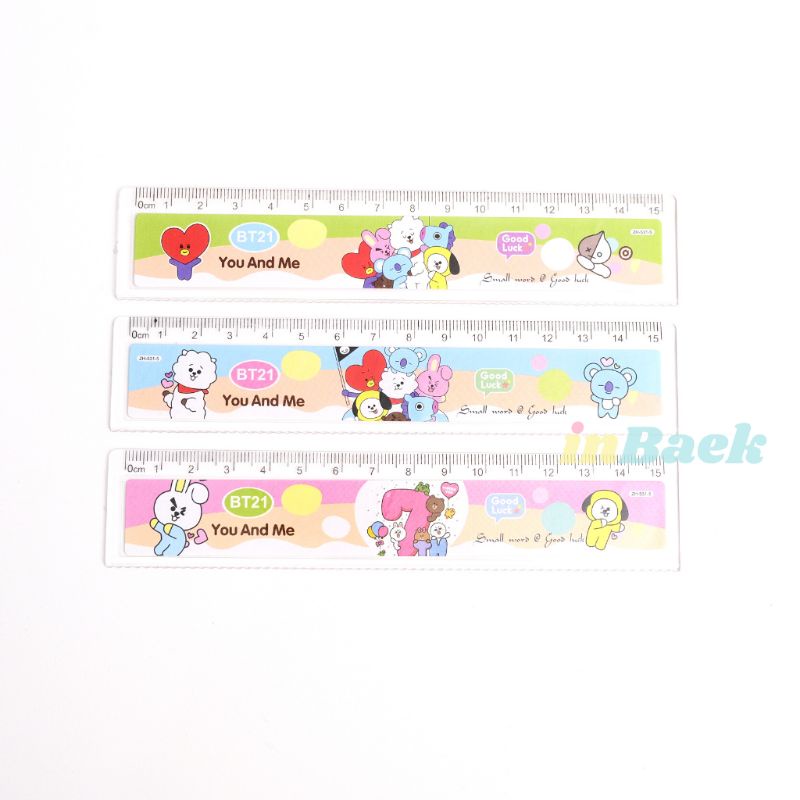 

Penggaris/Ruler BT21 / BTS (15 cm)