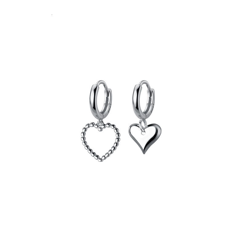 Hollow Love Asymmetrical Earrings Accessories Korean Style Simple