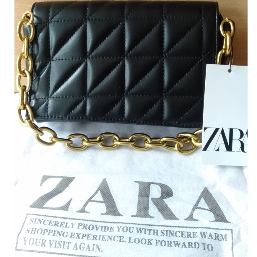 [ IMPORTTMURAH ] TAS BAHU WANITA ZARAA ZR QUILTED/SHOULDER BAG HAND BAG TALI RANTAI WITH CHAIN FASHION IMPORT PREMIUM#144222