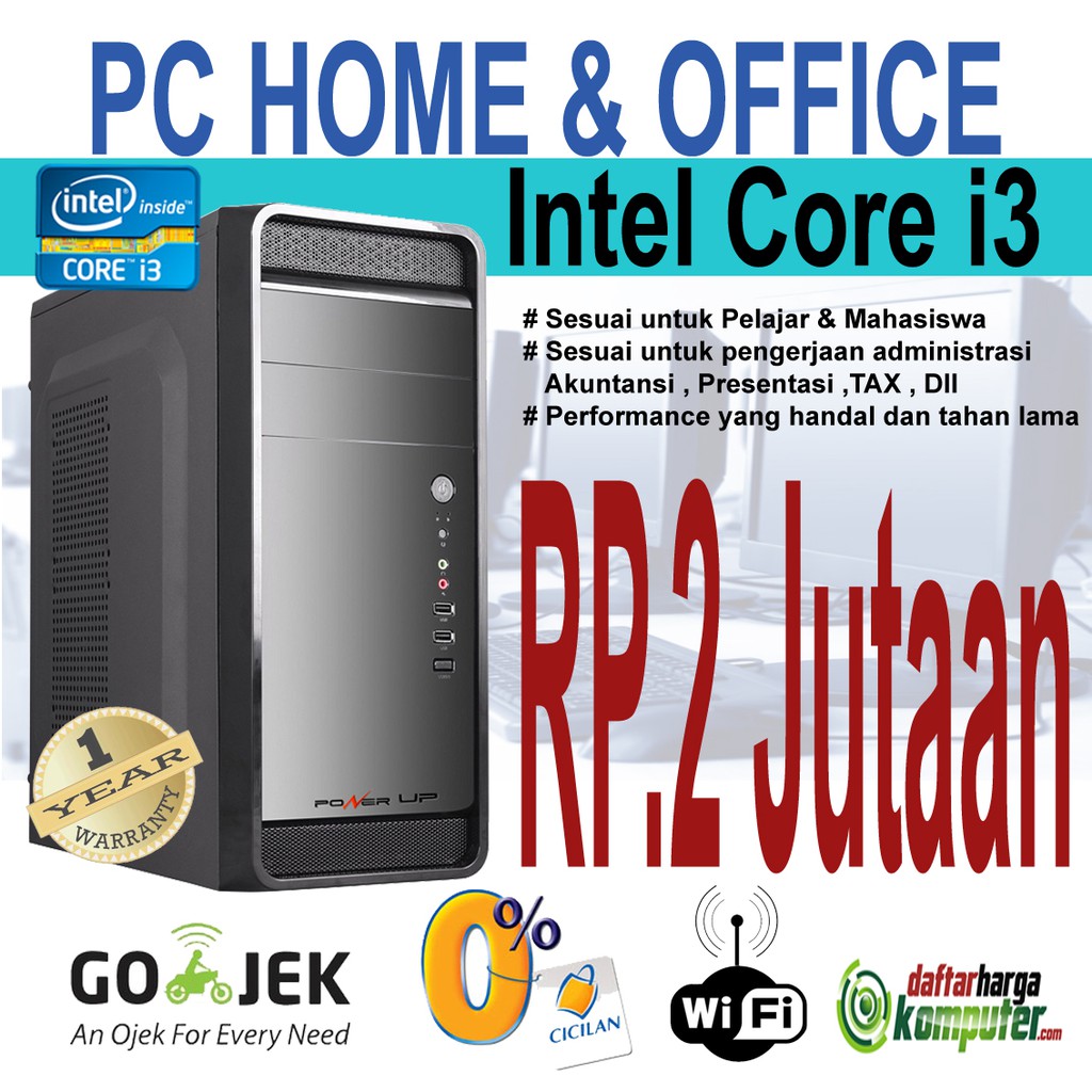 PC HOME OFFICE INTEL CORE i3 - 3