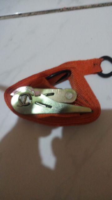 Tali Pengikat Barang Di Motor Ratchet Tie Down Set 4,5 Meter