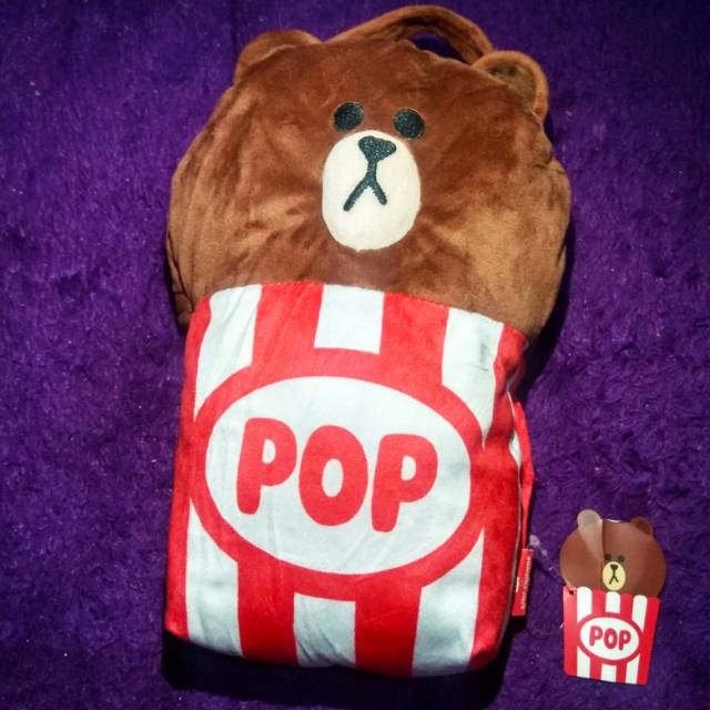 Tas boneka line brown Newtag