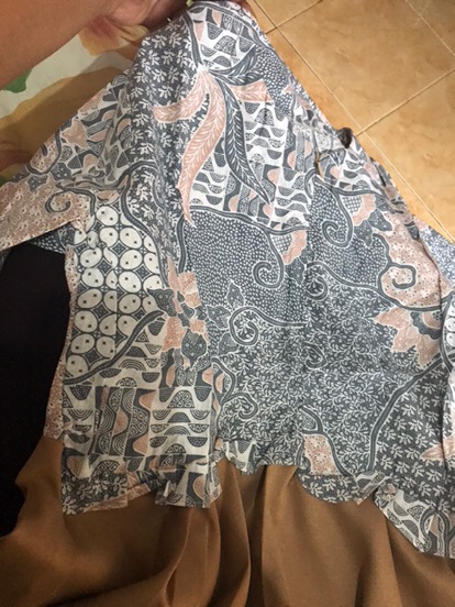 Tey-17 Batik Wanita Asj Sa Hrb026 Kenongo Kemeja Tosca Pendek