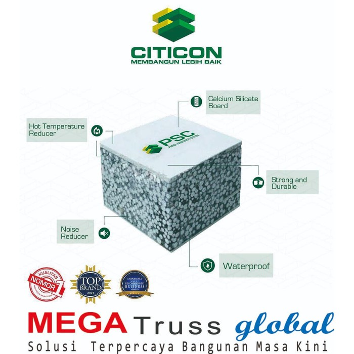 Material Panel Sandwich Citicon / Panel Dinding Instan - di Malang, Kepanjen