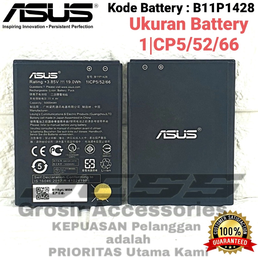 Baterai ASUS Zenfone Go B ZB452KG X014D Zenfone Go ZB450KL X009DA Kode Batre B11P1428 Battery Original