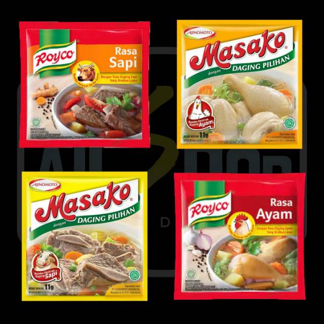 

[6 Pcs] Masako & Royco Bumbu Bubuk Instan Penyedap Masakan Rasa Ayam dan Sapi sachet