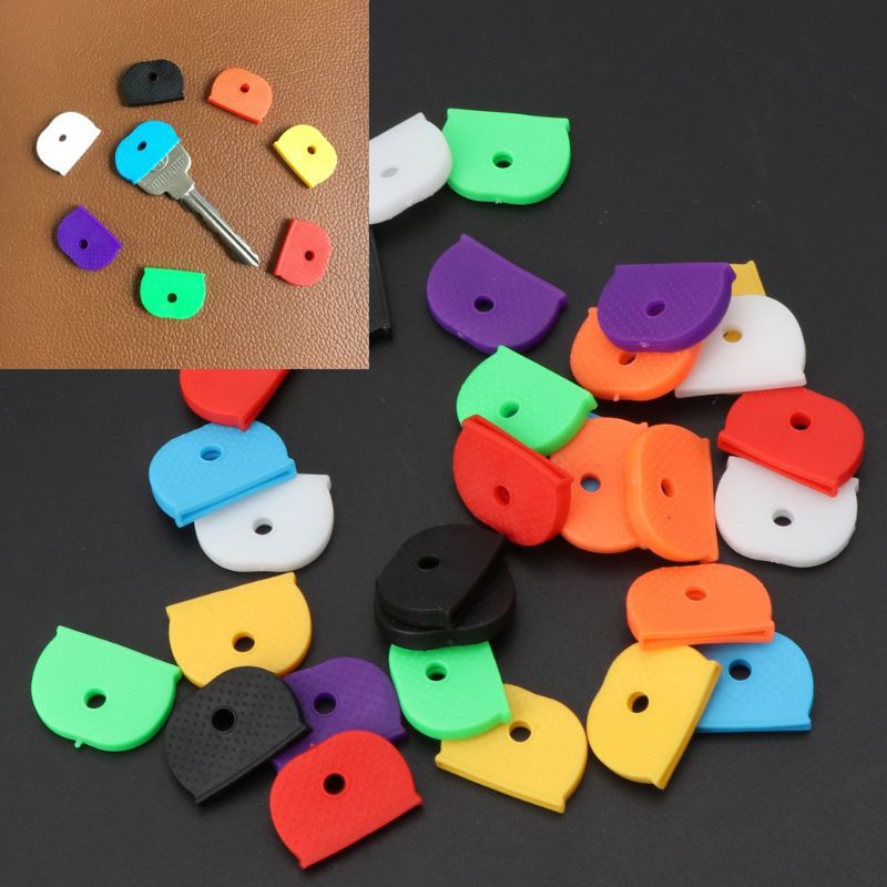 Moonlight 32pcs Key Cap / Label Identifikasi Kunci Bahan Silikon 8 Warna