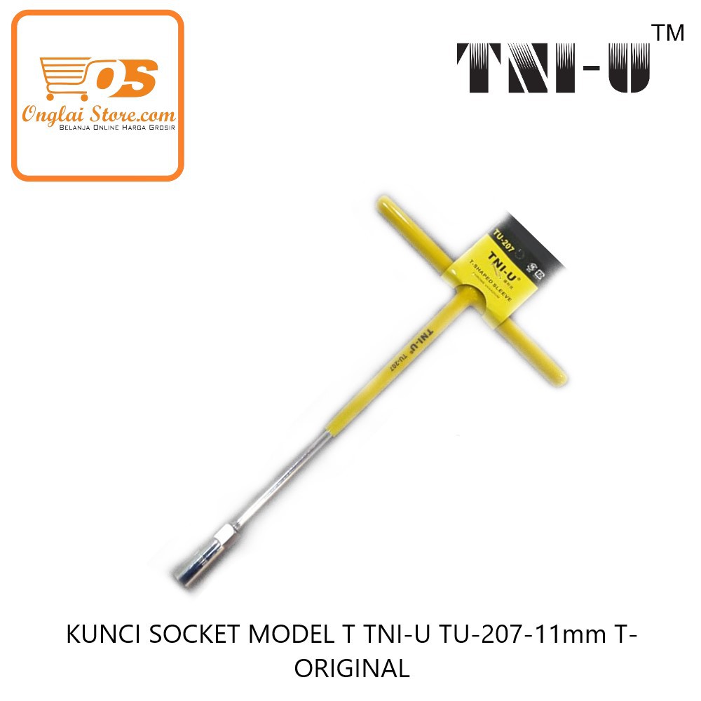 KUNCI SOCKET MODEL T TNI-U TU-207-11mm  T-ORIGINAL T型套筒 (HARGA PROMO)
