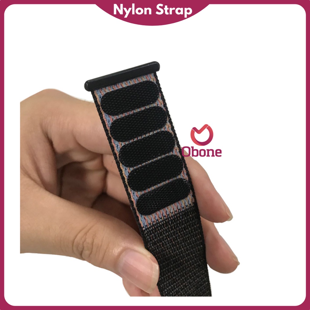 Nilon Strap untuk A watch Series 3 4 5 6 7 8  HW22 IWO iwatch Tali jamtangan smartwatch woven nylon 42mm 44 mm 45mm