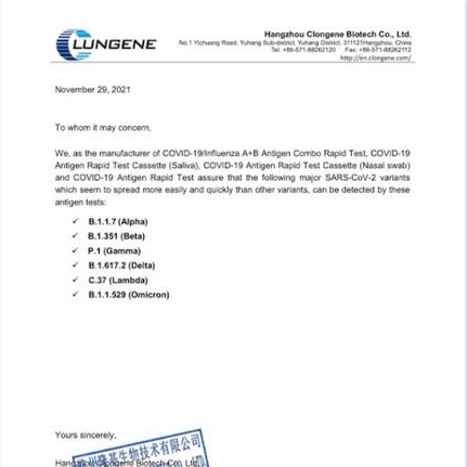 Clungene Lungene Alat Antigen Swab Rapid Test Hidung Import Original