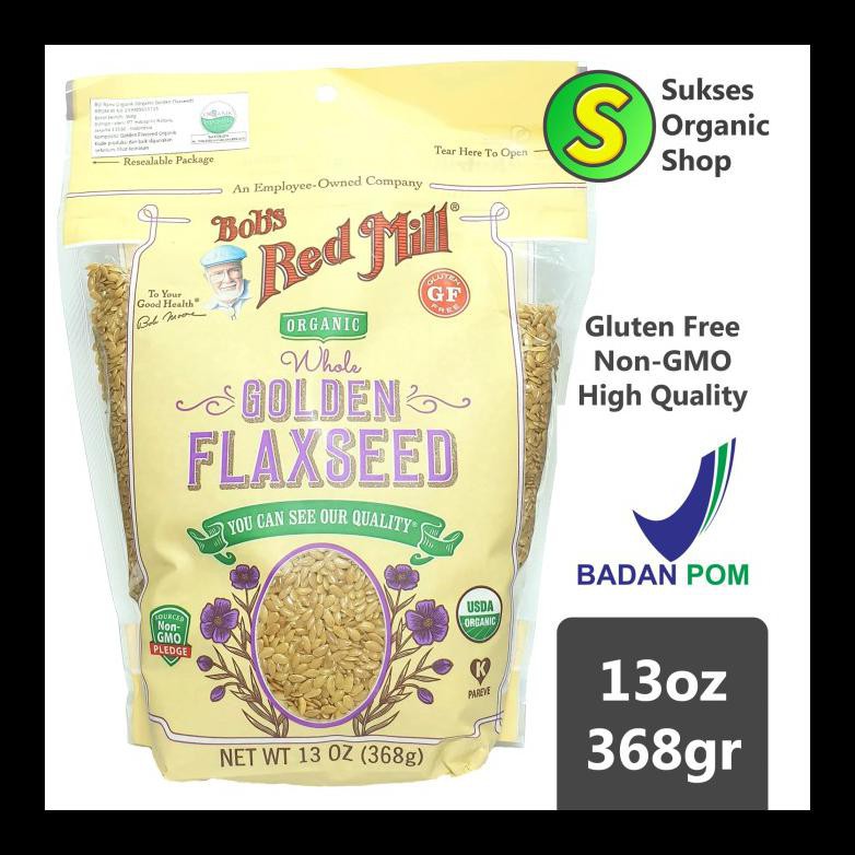

BARU! ORGANIC WHOLE GOLDEN FLAXSEED | BOB'S RED MILL | 368G PALING MURAH