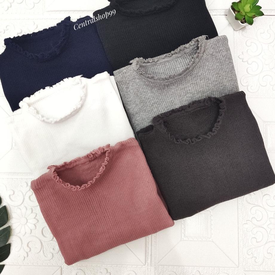 ➻ CROP KRIWIL PANJANG- Baju Rajut Wanita - Sweater Rajut / Atasan Rajut wanita /crop rajut ✬