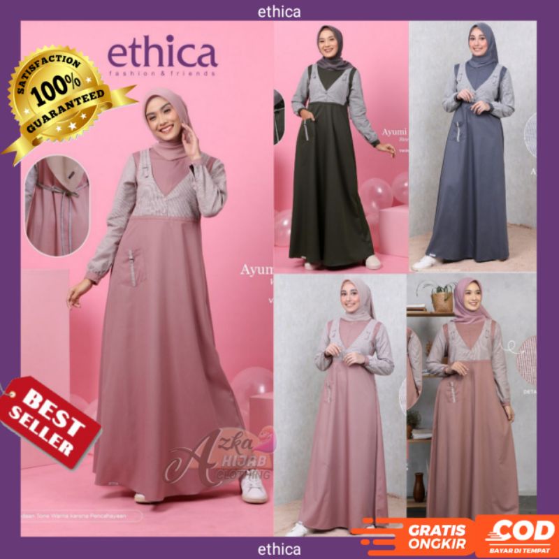 GAMIS ETHICA AYUMI 243 / BAJU GAMIS TERBARU 2023 / GAMIS ETHICA AYUMI 243 / GAMIS SIMPLE ELEGAN / GA
