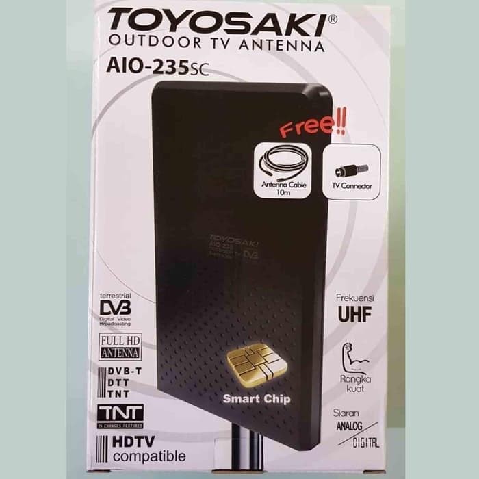 ANTENA TV DIGITAL TOYOSAKI AIO 235 ANTENA TV INDOOR/OUTDOOR + BOOSTER